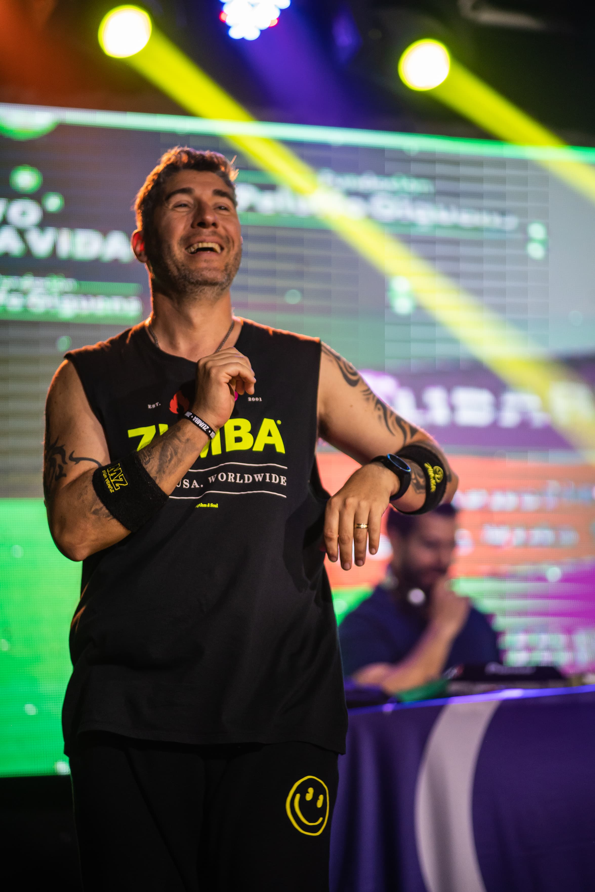 Seba en clase de Zumba